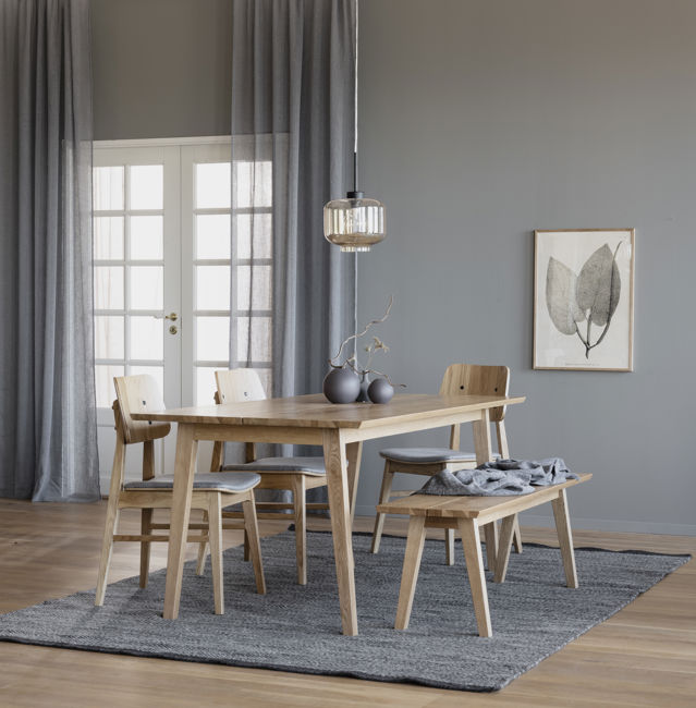 Table à manger 'Melfort' 180x90cm - Chêne