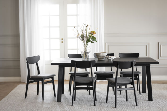 Table à manger 'Winnipeg' 200x100cm - Noir