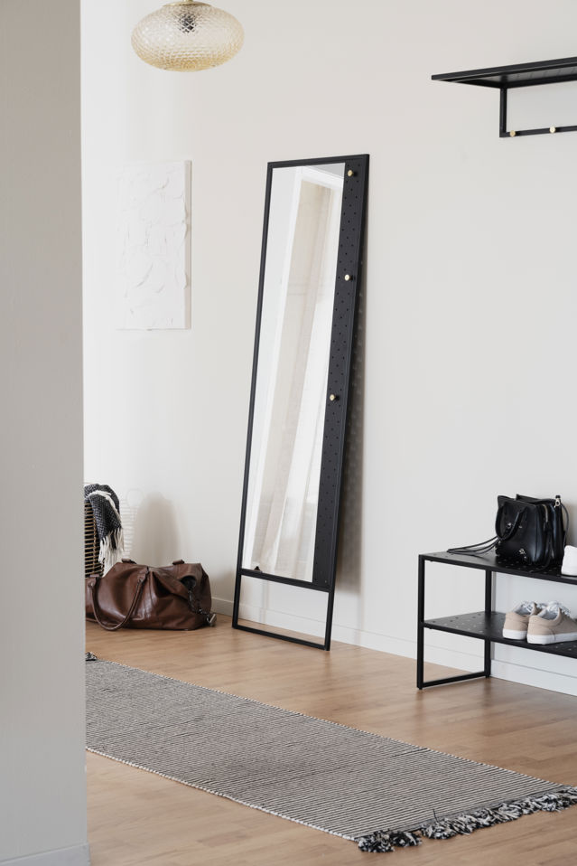 Miroir 'Malone' - Noir/Or