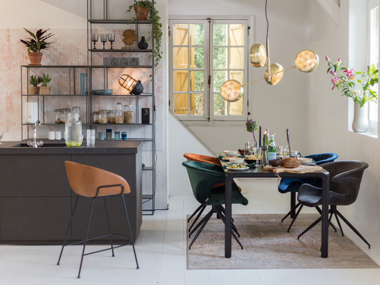 Fauteuil/Chaise 'Mia' - Gris