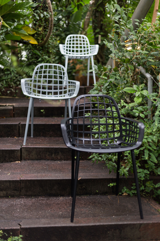 Chaise 'Albert' Kuip Garden - Noir