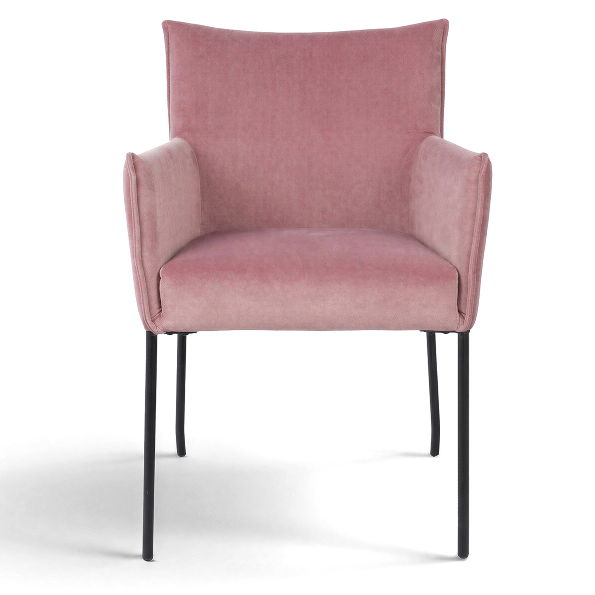 Fauteuil 'Dion' - Velours/Rose
