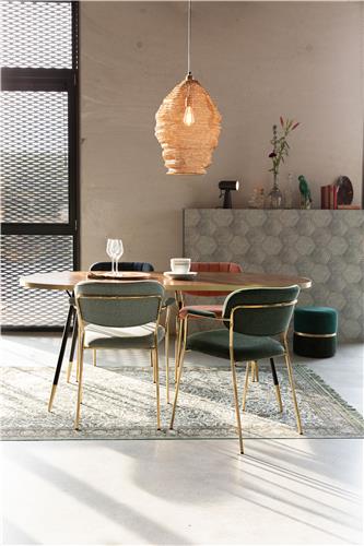 Chaise 'Jolien' - Vert/Or