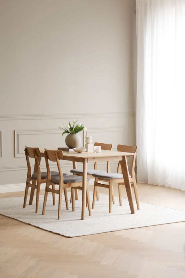 Chaise 'Rodham' - Naturel/Gris