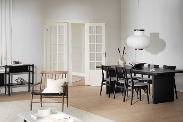 Chaise 'Rodham' - Naturel/Gris foncé