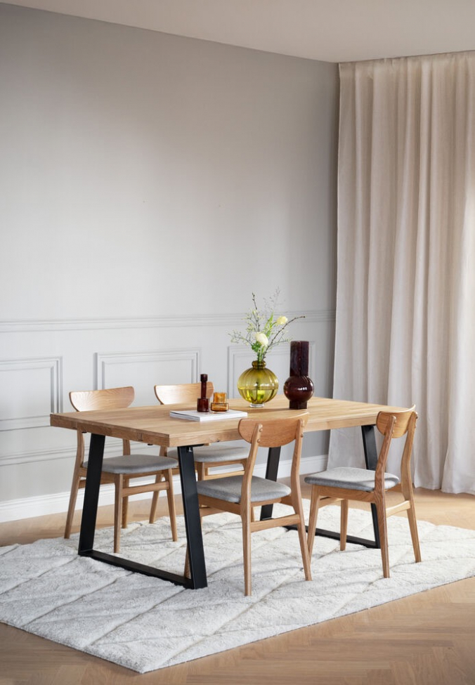 Chaise 'Rodharn' - Naturel/Gris