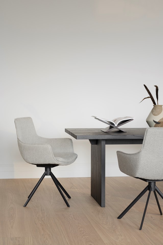 Fauteuil 'Lowell' Pivotant - Gris