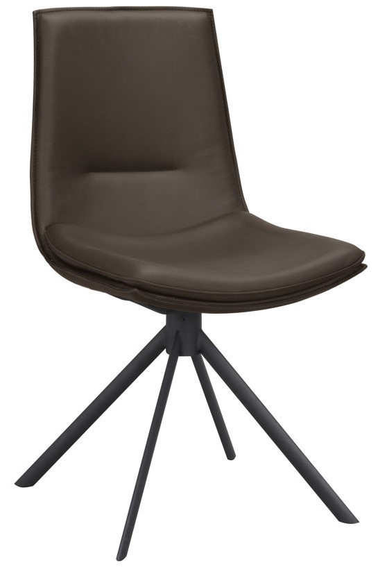 Fauteuil 'Lowell' Pivotant - Marron