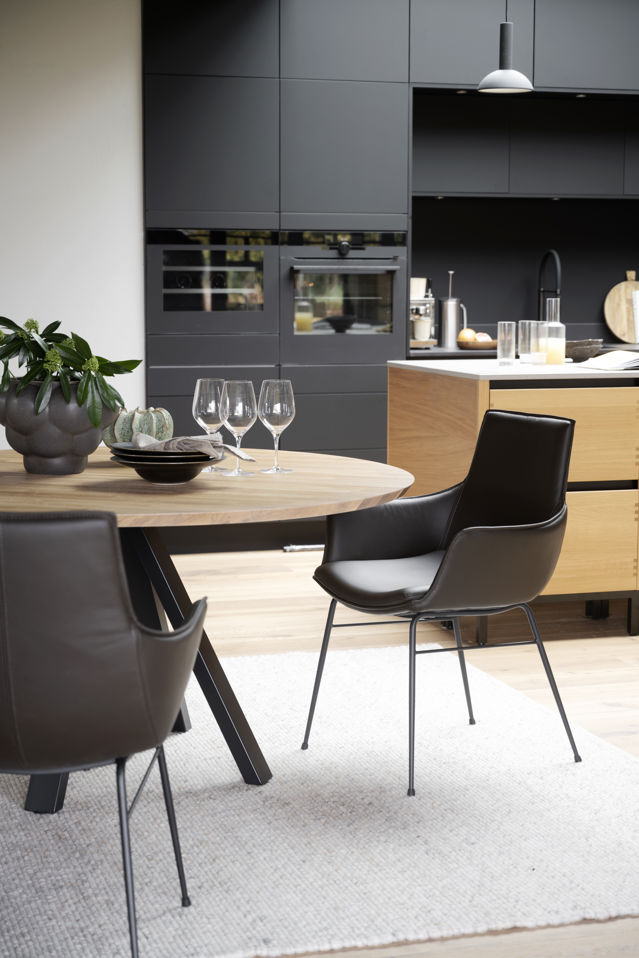 Fauteuil 'Lowell' - Marron