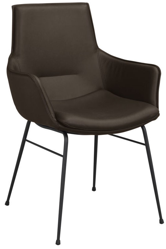 Fauteuil 'Lowell' - Marron