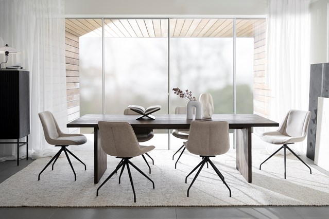 Table à manger 'Emmett' 240x95cm - Marron