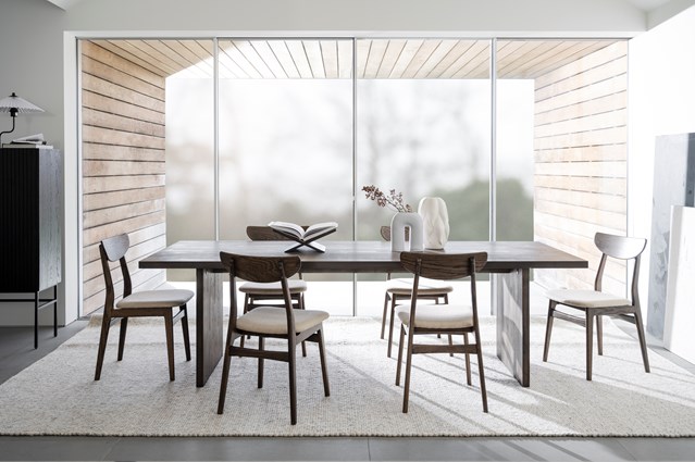 Table à manger 'Emmett' 240x95cm - Marron