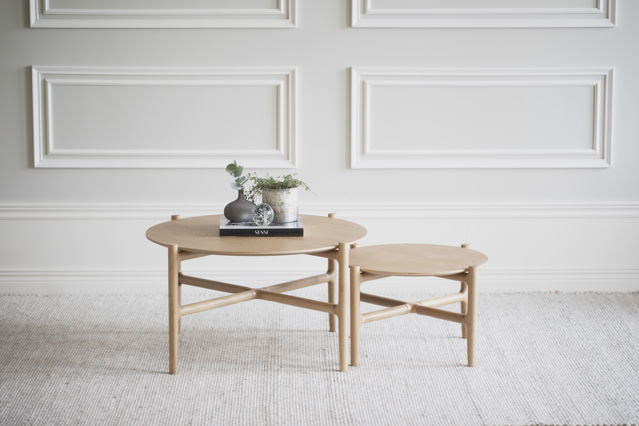 Table basse 'Holton' Ronde 80cm - Naturel