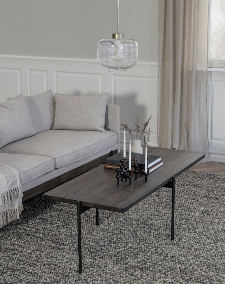 Table basse 'Shelton' 145x60cm - Marron