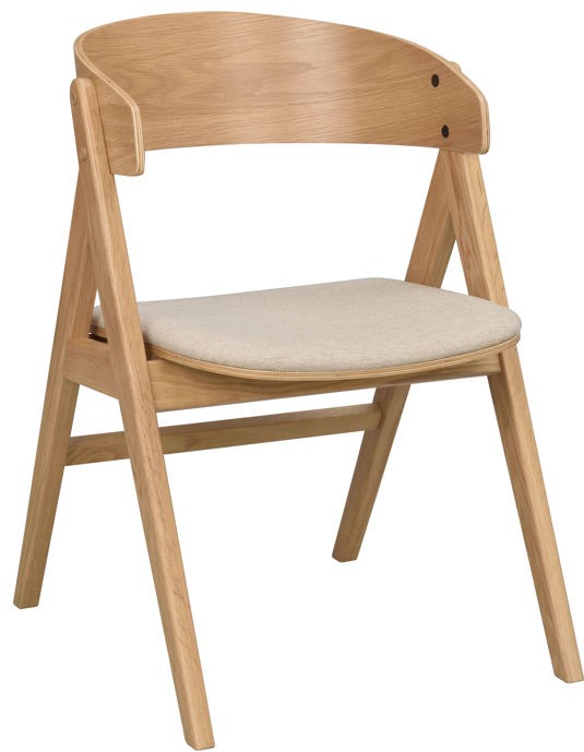 Fauteuil 'Waterton' - Chêne/Beige