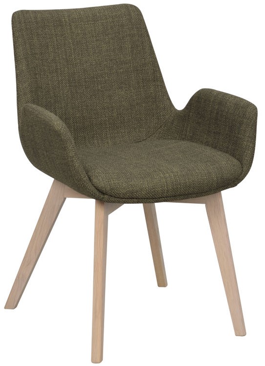 Fauteuil 'Drimsdale' - Vert/Blanc pigmenté