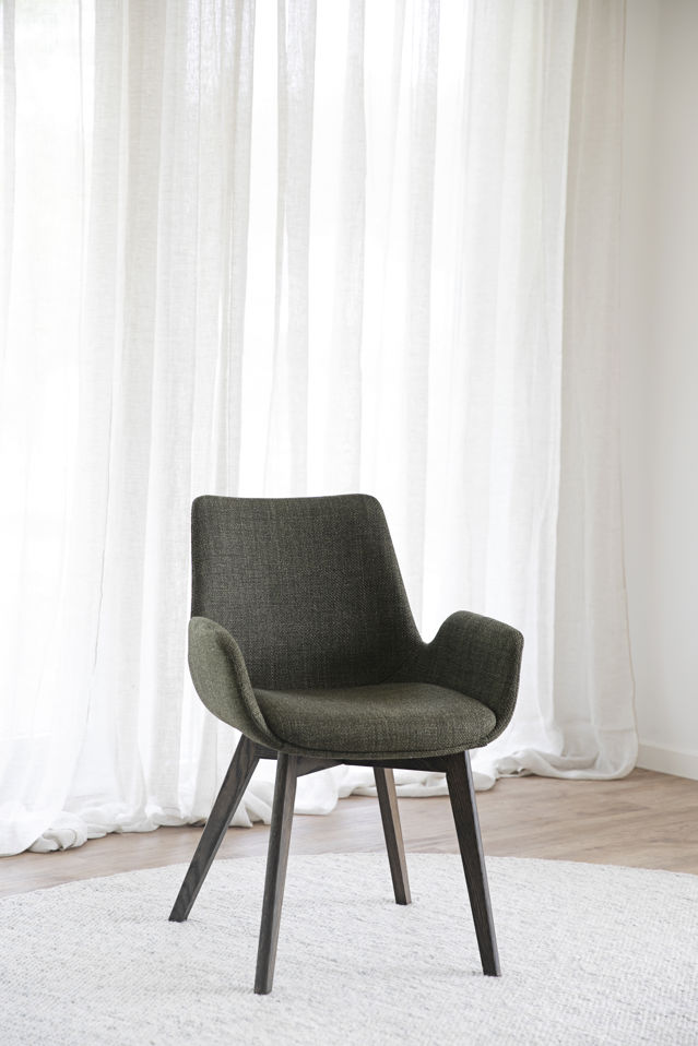 Fauteuil 'Drimsdale' - Vert/Brun