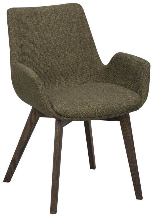 Fauteuil 'Drimsdale' - Vert/Brun