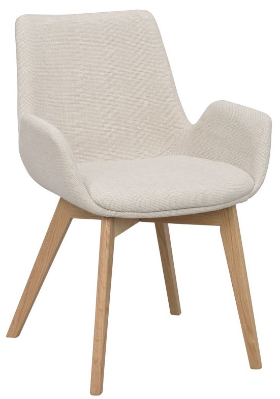 Fauteuil 'Drimsdale' - Beige/Chêne