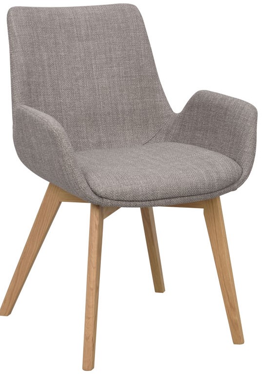 Fauteuil 'Drimsdale' - Gris/Chêne