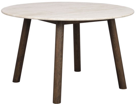 Table à manger 'Taransay' Ronde 125cm - Beige/Brun