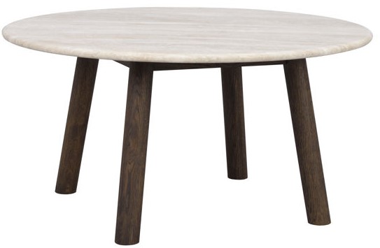 Table basse 'Taransay' Ronde 90cm - Beige/Marron