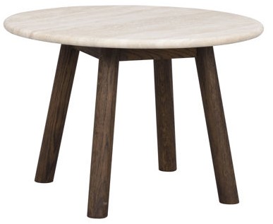 Table basse 'Taransay' Ronde 60cm - Beige/Marron