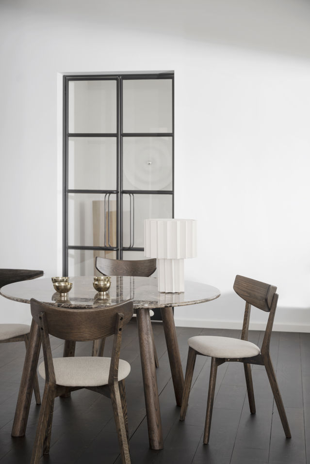 Table à manger 'Taransay' Ronde 125cm - Marron