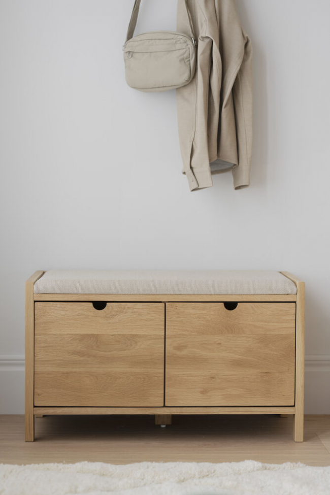 Banc d'entrée 'Hillmond' - Chêne