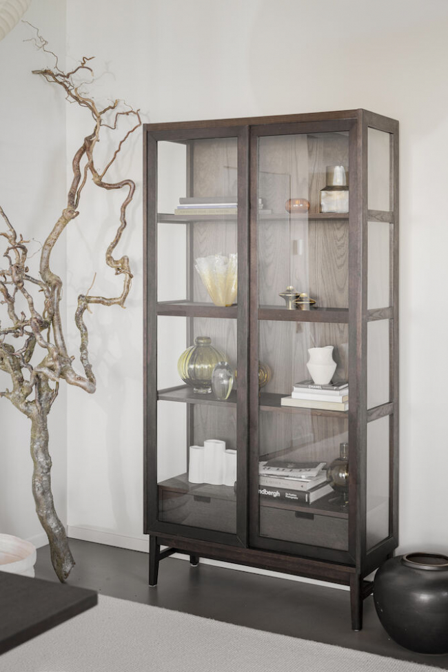 Vitrine 'Hazelton' - Brun