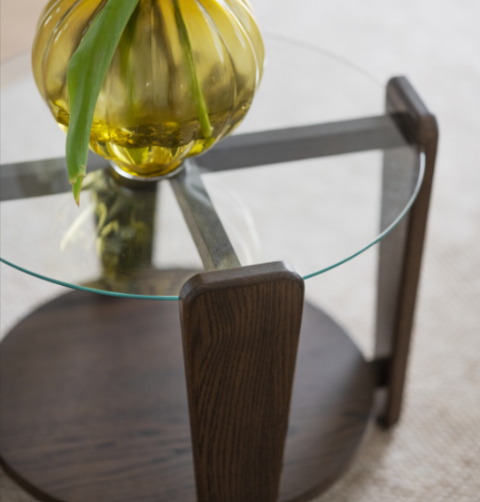 Table basse 'Arran' Ø52 - Brun