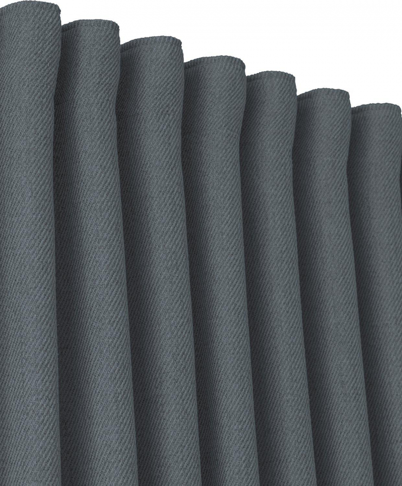 Paquet de 2 rideaux 'Greenwich' 140x280 - Gris foncé