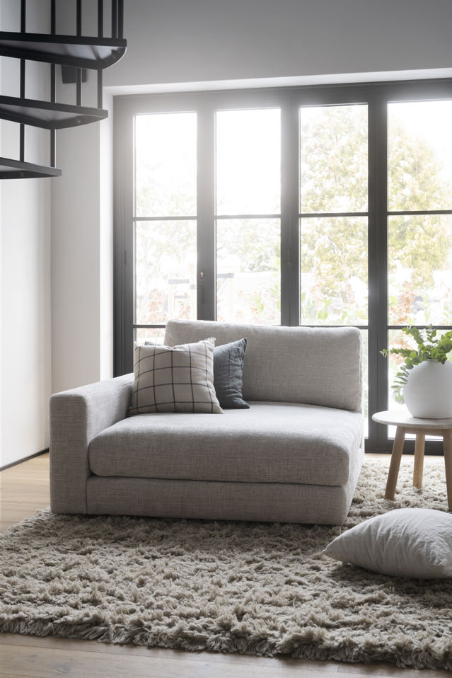 Chaiselongue 'Duncan' V - Gris clair