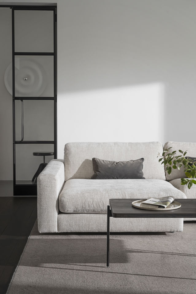 Chaiselongue 'Duncan' V - Gris clair