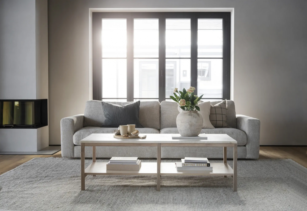 Canapé 3 places 'Duncan' - Gris clair