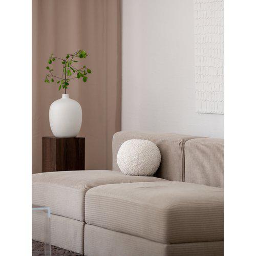 Coussin décoratif 'Elsie' 25cm - Blanc