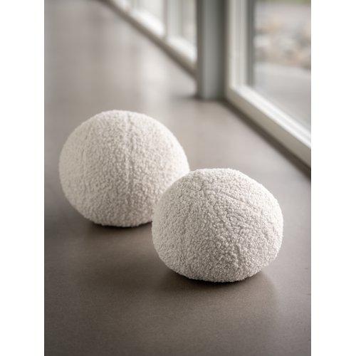 Coussin décoratif 'Elsie' 30cm - Blanc