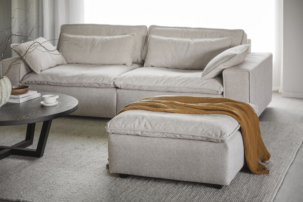 Pouf 'Rawlins' - Beige