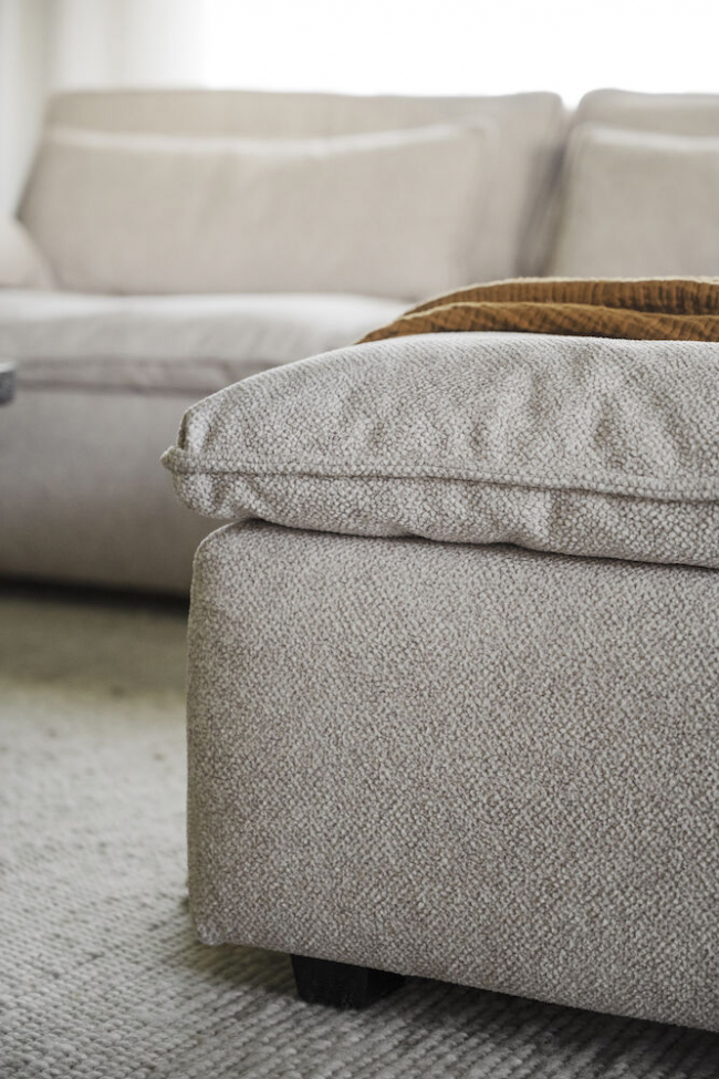 Pouf 'Rawlins' - Beige