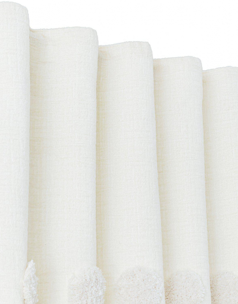 Rideau 'Pom' 140x280 - Blanc cassé