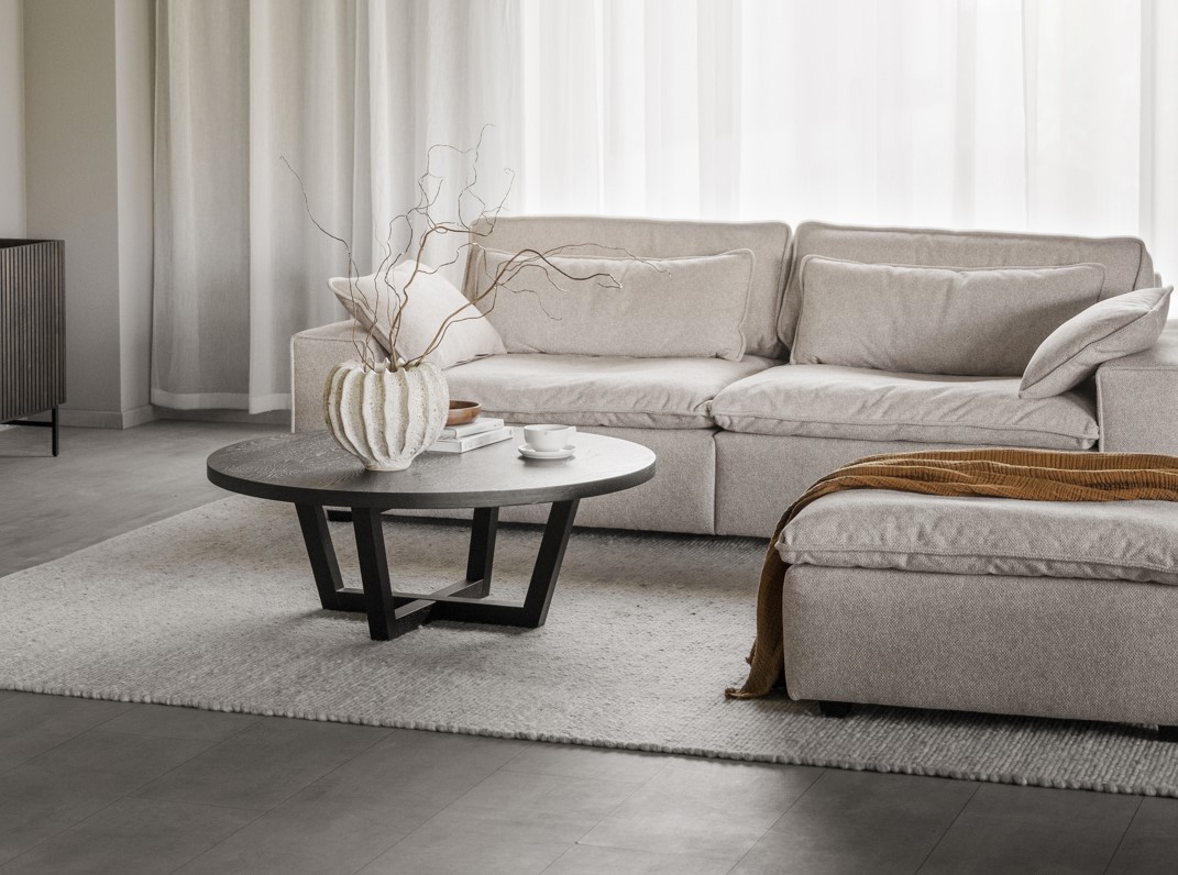 Canapé 'Rawlins' 3 places 226cm - Beige