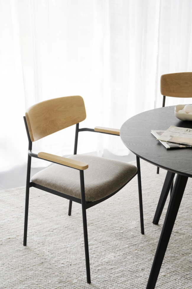 Fauteuil 'Maymont' - Beige foncé