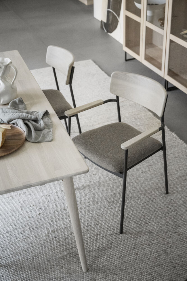 Fauteuil 'Maymont' - Pigmenté blanc