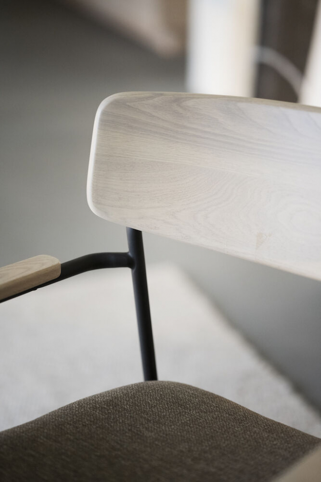 Fauteuil 'Maymont' - Pigmenté blanc