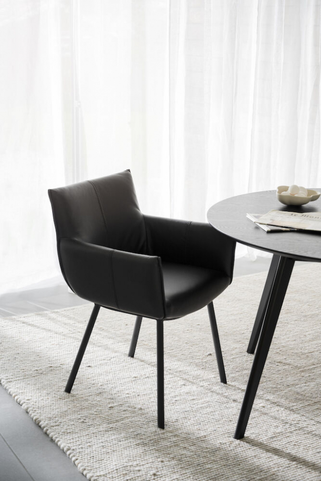 Fauteuil 'Hinckley' - Noir