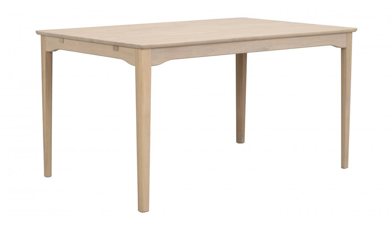 Table à manger 'Markham' 140cm - Pigmenté blanc