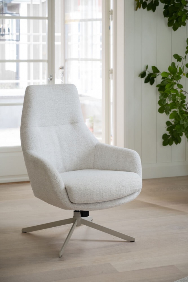 Fauteuil 'Conroe' - Blanc