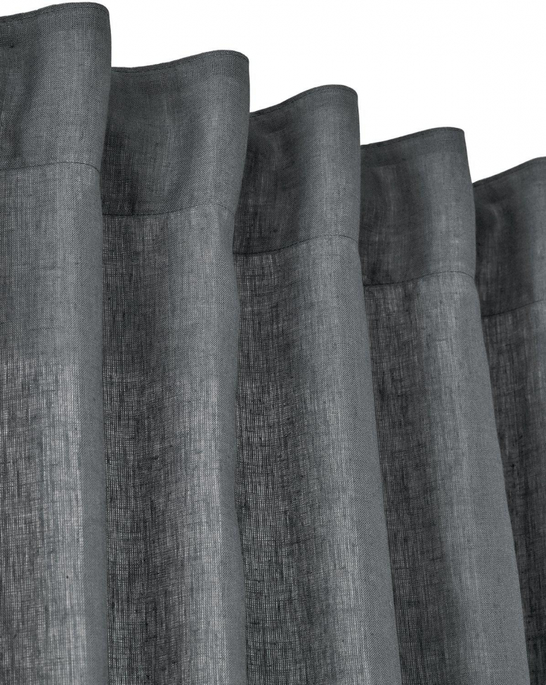 Paquet de 2 rideaux 'Ingrid' 140x280 - Gris