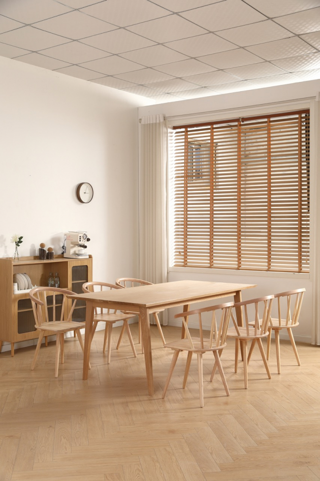 Table à manger 'Saba' 180x90 cm - Chêne