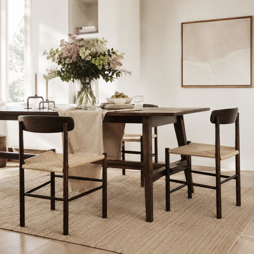 Table à manger 'Alfors' 210x100cm - Noyer